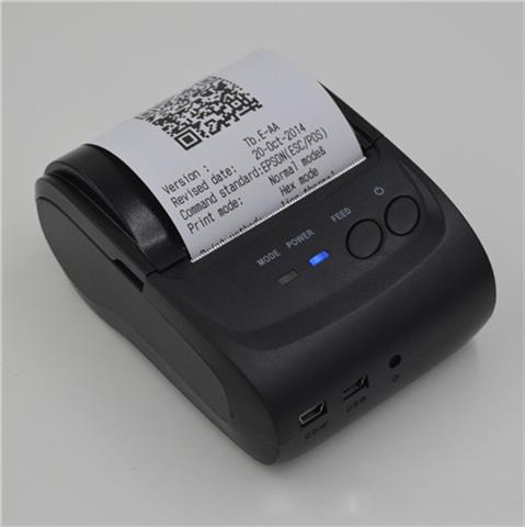 Suited Outdoor Work Environments - Black 58mm Mini Receipt Wireless