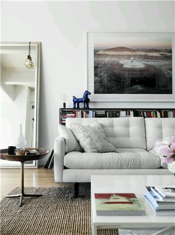 Sofa With Square - Light Grey