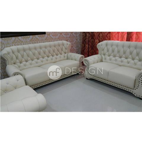 Leather With Diamond - High Density Foam Seating