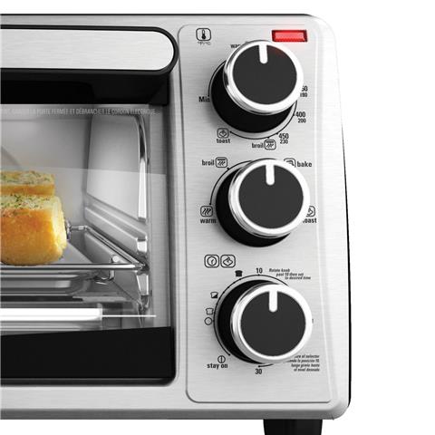 Side The - Decker To1303sb 4-slice Toaster Oven