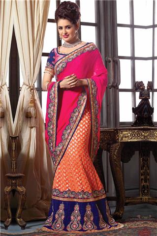 Oomph Around In Invigorating Designer - Can Customized Upto Bust Size